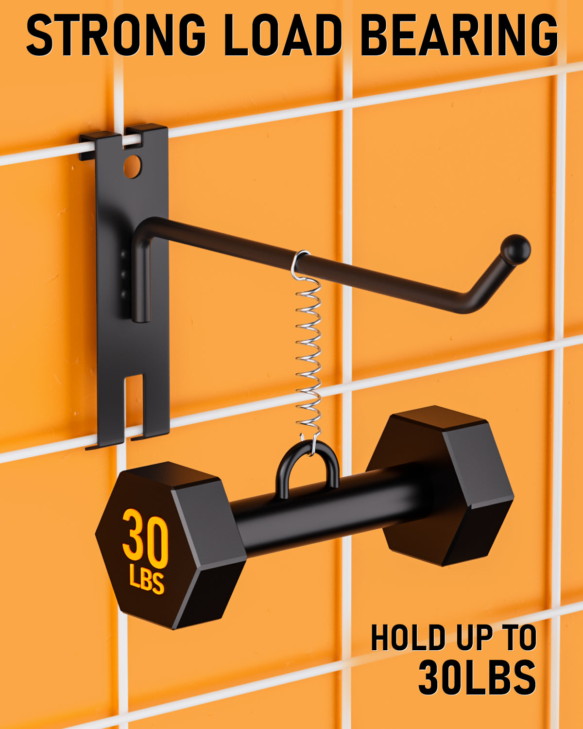 INCLY 2/4/6 Inch Gridwall Hooks, 60 Pack Heavy Duty Black Display Hooks for Grid Wall Panels, Grid Wall Accessory for Storage Display Clothes in Retail Shop Garage