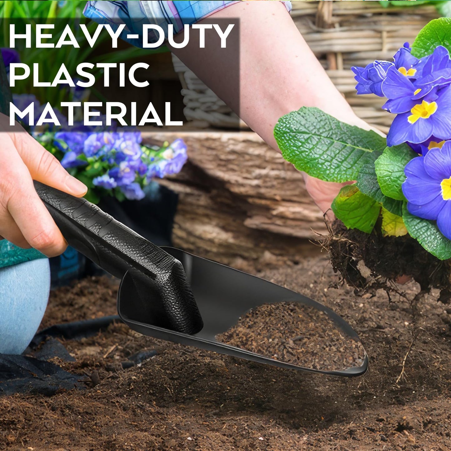 INCLY Sand Scoop & Shovel, Detecting Accessories for Kid & Adult Metal Detector, Sand Sifter Treasure Hunting & Digging Tool at The Beach & More, Black - Come with Mesh Bag