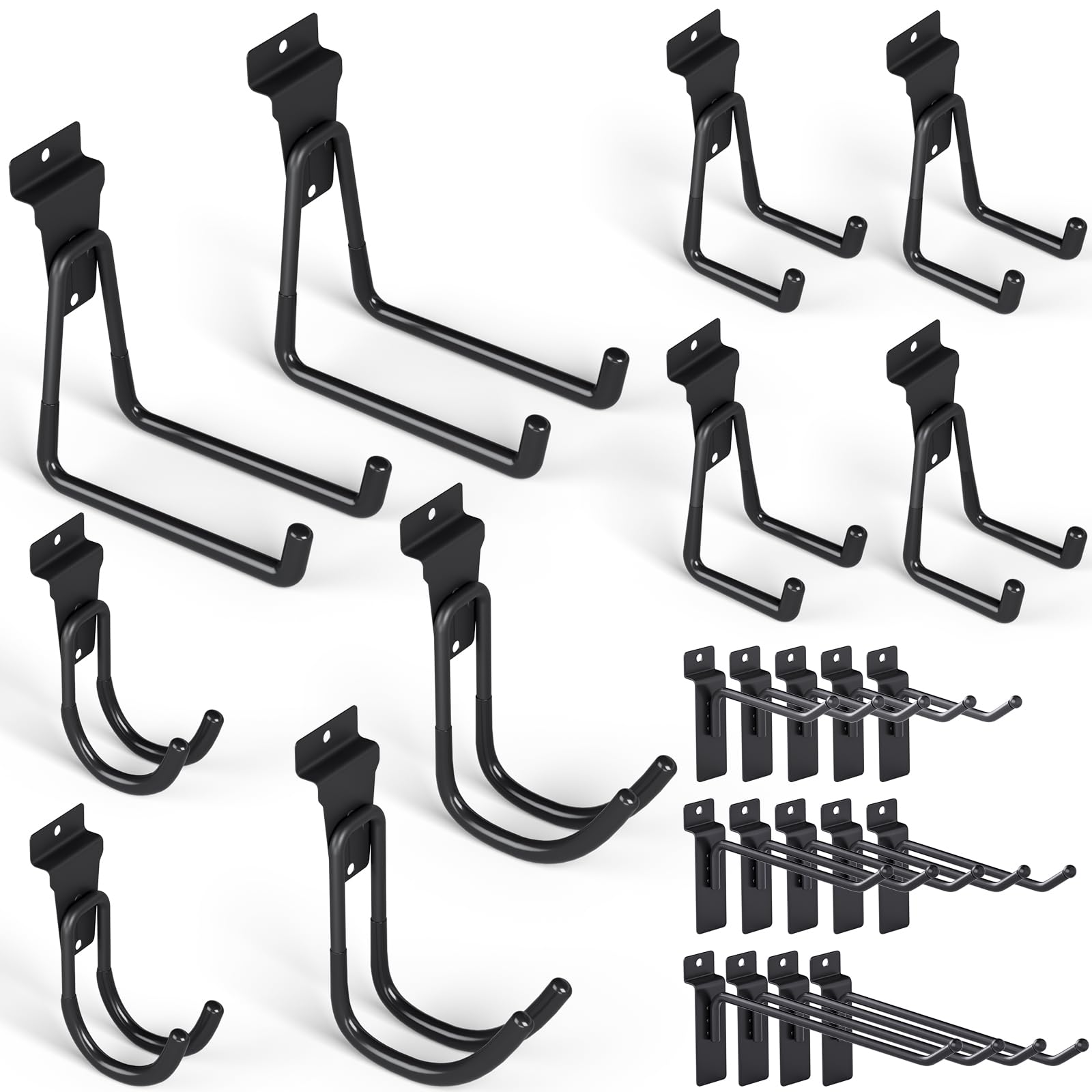 INCLY 24 Pack Heavy Duty Slatwall Hooks